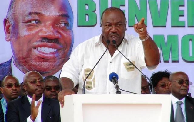 Gabon's incumbent President Ali Bongo Ondimba speaks ahead of the August 27 election at a campaign rally in Libreville, Gabon. (Reuters File Photo)