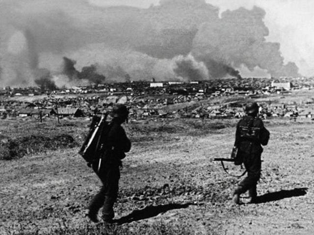 German soldiers pictured between June 1942 and February 1943 during the battle of Stalingrad. The Battle of Stalingrad was a major turning point in World War II, and is considered the bloodiest battle in human history. (AFP Archive)