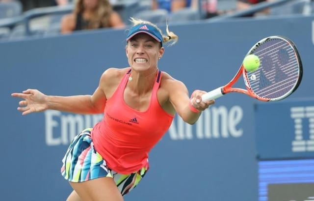Angelique Kerber of Germany returns a shot to Mirjana Lucic-Baroni of Croatia. (Reuters Photo) Angelique Kerber of Germany returns a shot to Mirjana Lucic-Baroni of Croatia. (Reuters Photo)