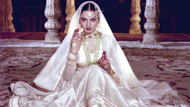 Rekha in and as Umrao Jaan (1981), for which she won the National Award for best actress.