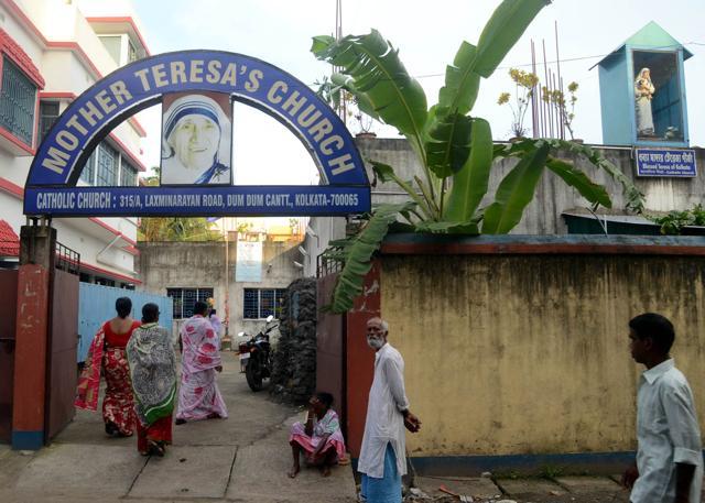 This church in Dum Dum Cantonment will be renamed after ‘Saint Teresa of Calcutta’ after Sunday’s canonisation. (Prateek Chowdhury) This church in Dum Dum Cantonment will be renamed after ‘Saint Teresa of Calcutta’ after Sunday’s canonisation. (Prateek Chowdhury)