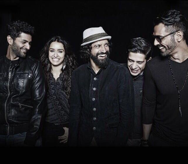 Rock On 2 stars on the sets of the film. Shraddha shared the picture late Thursday. (Twittter) Rock On 2 stars on the sets of the film. Shraddha shared the picture late Thursday. (Twittter)