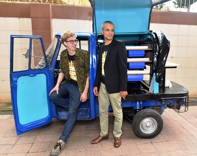 Unger (left) grew up around tools in Rhode Island, USA. (Photo: Vidya Subramanian/HT) Unger (left) grew up around tools in Rhode Island, USA. (Photo: Vidya Subramanian/HT)