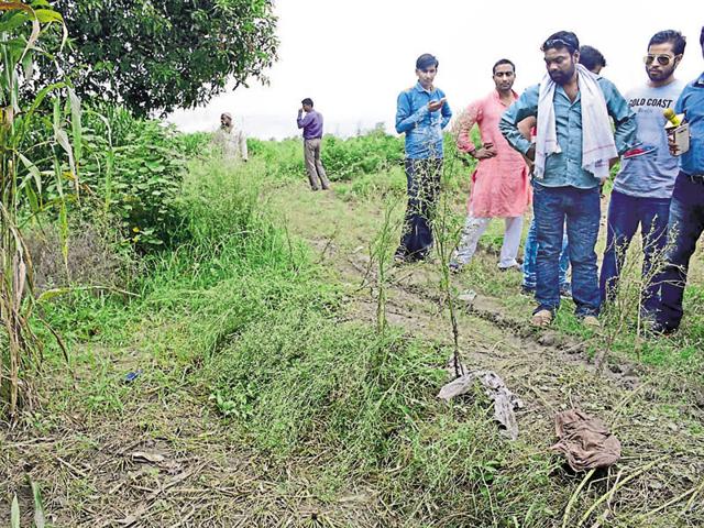 The spot in Bulandshahr where the 13-year-old girl was gang raped along with her mother. (Sakib Ali/HT File) The spot in Bulandshahr where the 13-year-old girl was gang raped along with her mother. (Sakib Ali/HT File)