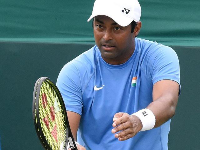 Paes and Begemann were unable to capitalise on breaks of serve in the second and third sets. (Sanjeev Sharma/HT Photo) Paes and Begemann were unable to capitalise on breaks of serve in the second and third sets. (Sanjeev Sharma/HT Photo)