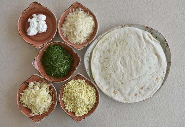 Ingredients for the four cheese flatbread (Aalok Soni/HT PHOTO)