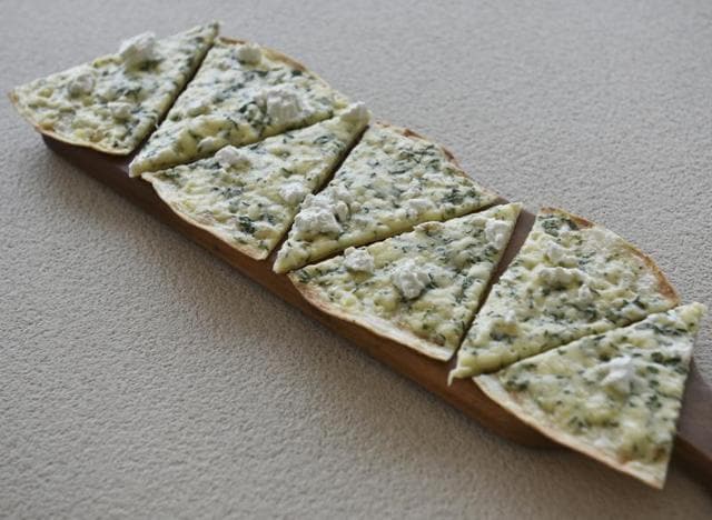 Four cheese flatbread at Asilo(Photo: Aalok Soni)