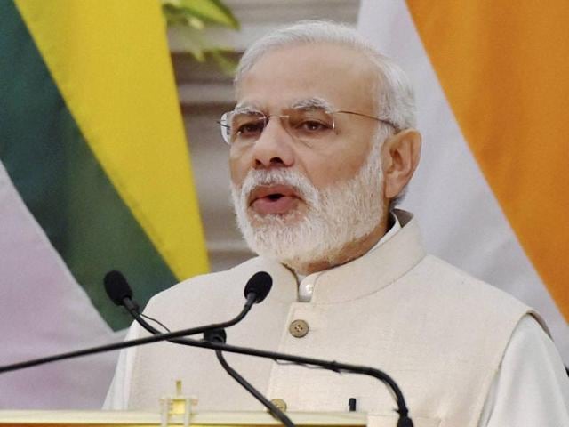Prime Minister Narendra Modi at Hyderabad House in New Delhi. (Sonu Mehta/HT File Photo) Prime Minister Narendra Modi at Hyderabad House in New Delhi. (Sonu Mehta/HT File Photo)