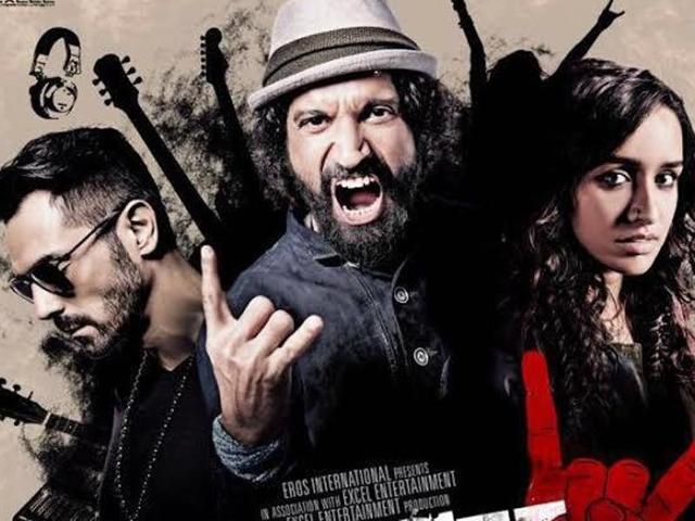 Arjun Rampal, Farhan Akhtar, Shraddha Kapoor and Purab Kohli on Rock On 2 poster. Arjun Rampal, Farhan Akhtar, Shraddha Kapoor and Purab Kohli on Rock On 2 poster.