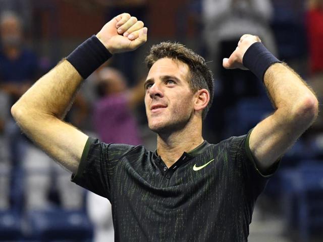 Juan Martin del Potro of Argentina after beating Steve Johnson of the USA. (AFP Photo) Juan Martin del Potro of Argentina after beating Steve Johnson of the USA. (AFP Photo)