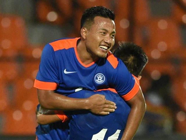 India recovered from an early setback to pump in four goals against higher-ranked Puerto Rico as international football returned to Mumbai after over six decades. (PTI) India recovered from an early setback to pump in four goals against higher-ranked Puerto Rico as international football returned to Mumbai after over six decades. (PTI)
