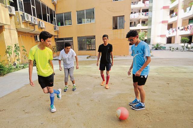 Rajhans FC is a nine-member team from Indirapuram. They had made it to the final 16 in last year’s edition of HT GIFA. (Burhaan Kinu/HT Photo) Rajhans FC is a nine-member team from Indirapuram. They had made it to the final 16 in last year’s edition of HT GIFA. (Burhaan Kinu/HT Photo)