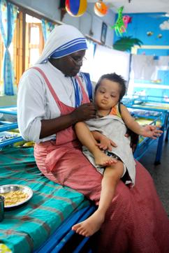 Sishu Bhavan, Kolkata, a centre for malnourished children and orphans, looked after by the Missionaries of Charity. (Indranil Bhoumik / HT Photo )