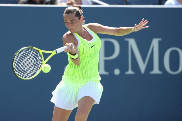 Roberta Vinci of Italy returns a shot to Carina Witthoeft of Germany. (USA Today Sports) Roberta Vinci of Italy returns a shot to Carina Witthoeft of Germany. (USA Today Sports)