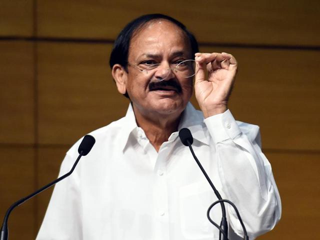 Union minister M Venkaiah Naidu addresses a gathering at the launch of Swachh Survekshan- 2017 in New Delhi. (Sonu Mehta/HT File Photo) Union minister M Venkaiah Naidu addresses a gathering at the launch of Swachh Survekshan- 2017 in New Delhi. (Sonu Mehta/HT File Photo)