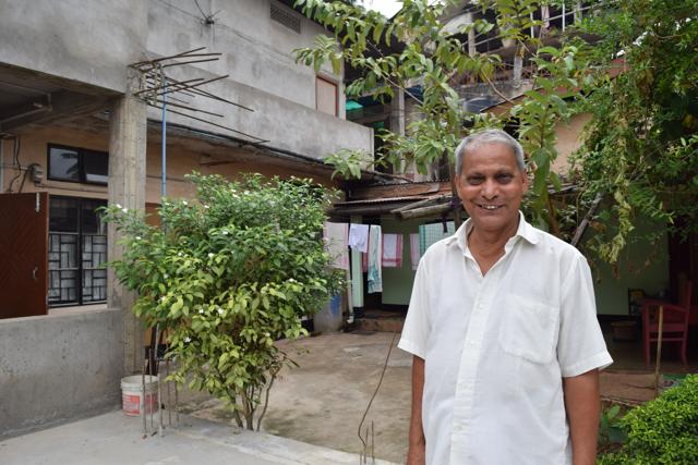 Umesh Chandra Sarmah, a Maths teacher in Assam who taught by using symbols from daily life. He made jokes to drive home the point that maths could be fun too.(Rahul Karmakar/HT)