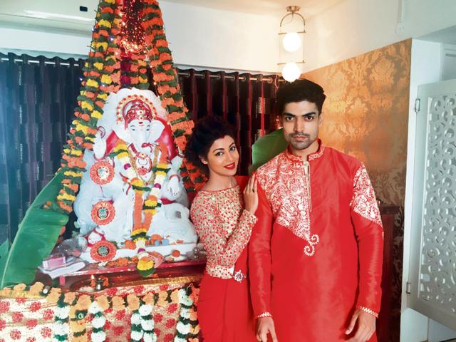 Debina Bonnerjee and her husband Gurmeet Choudhary have been celebrating Ganesh Chaturthi for the past five years.