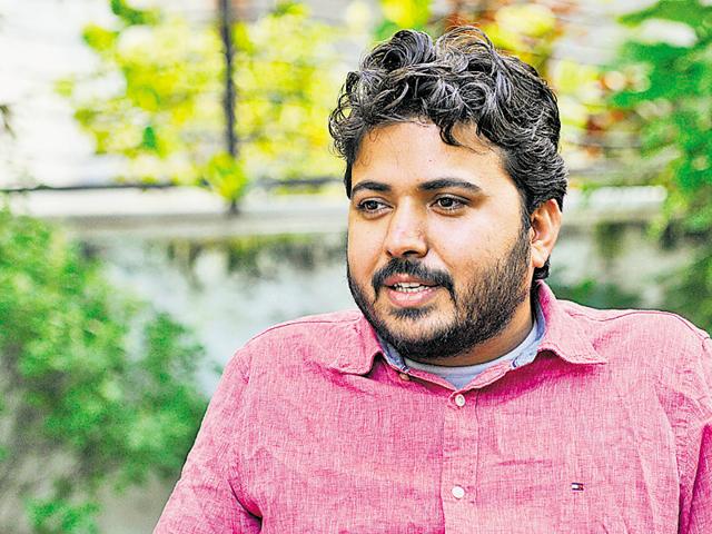 Durgesh Pathak, 28, once aspired to be a civil servant,(Keshav Singh/HT Photo)