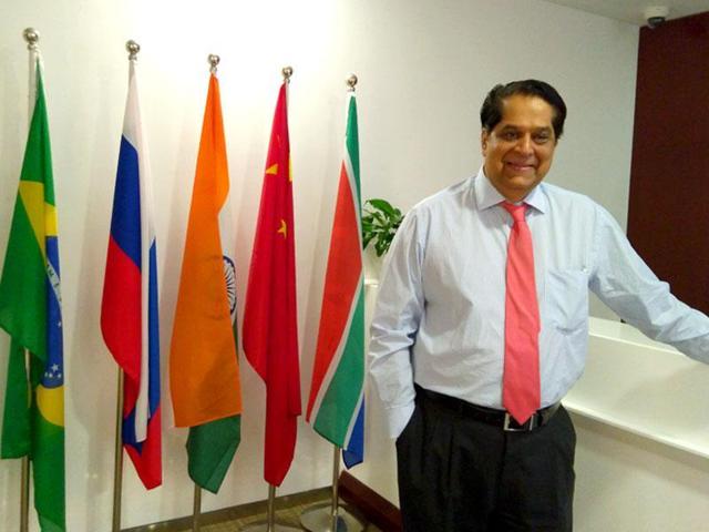KV Kamath, the chief of the New Development Bank at his office. The NDB is a multilateral bank established by the BRICS countries. (HT file photo) KV Kamath, the chief of the New Development Bank at his office. The NDB is a multilateral bank established by the BRICS countries. (HT file photo)