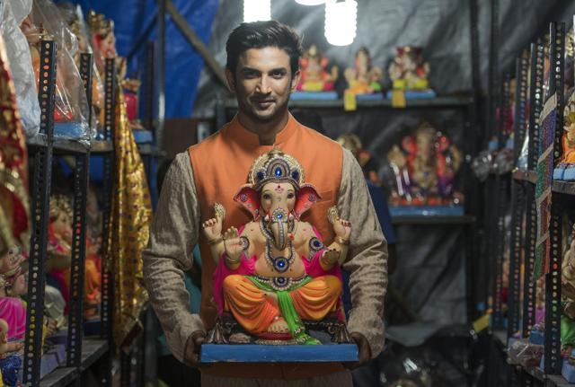 For Sushant Singh Rajput, lord Ganesha symbolises prosperity and success. (Satish Bate/HT Photo)