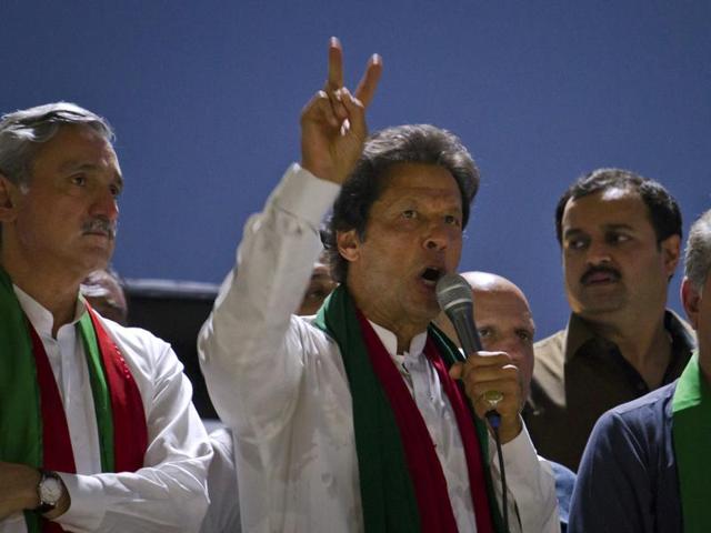 Pakistan Tehrik-e-Insaf (PTI) chairperson Imran Khan addressing a rally in Peshawar. (AFP file phoro) Pakistan Tehrik-e-Insaf (PTI) chairperson Imran Khan addressing a rally in Peshawar. (AFP file phoro)