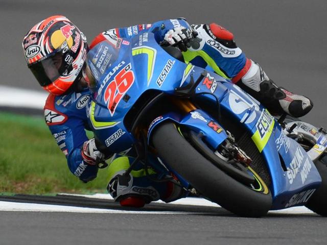 21-year-old Maverick Vinales secured his first MotoGp victory at the British Grand Prix at Silverstone on Sunday. (AP) 21-year-old Maverick Vinales secured his first MotoGp victory at the British Grand Prix at Silverstone on Sunday. (AP)
