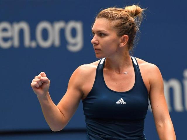 Simona Halep of Romania after beating Timea Babos of Hungary in three sets. (Reuters) Simona Halep of Romania after beating Timea Babos of Hungary in three sets. (Reuters)