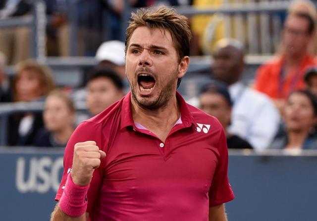 Stan Wawrinka of Switzerland reacts against Daniel Evans of the United Kingdom. (AFP Photo) Stan Wawrinka of Switzerland reacts against Daniel Evans of the United Kingdom. (AFP Photo)
