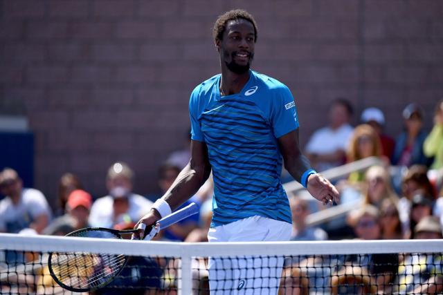 Gael Monfils defeated Marcos Baghdatis of Cyprus to make the last eight. (AFP) Gael Monfils defeated Marcos Baghdatis of Cyprus to make the last eight. (AFP)
