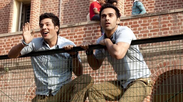 Varun and Pulkit Samrat in a still from Fukrey. Varun and Pulkit Samrat in a still from Fukrey.