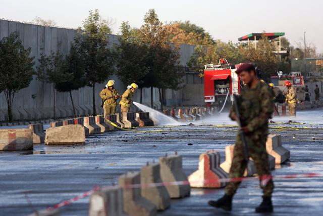 The two bombers blew themselves up in rapid succession, in an attack apparently aimed at inflicting mass casualties as government workers left the ministry after work. (AP Photo) The two bombers blew themselves up in rapid succession, in an attack apparently aimed at inflicting mass casualties as government workers left the ministry after work. (AP Photo)