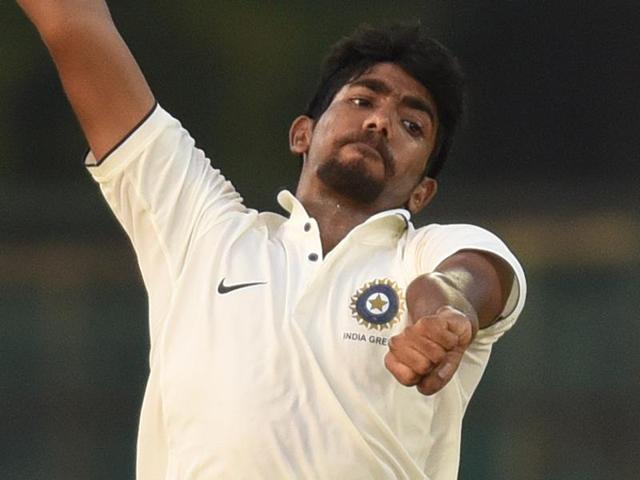 India Green Bowler Jasprit Bumrah in action against India Blue during the Duleep Trophy. (Virendra Singh Gosain/HT PHOTO) India Green Bowler Jasprit Bumrah in action against India Blue during the Duleep Trophy. (Virendra Singh Gosain/HT PHOTO)
