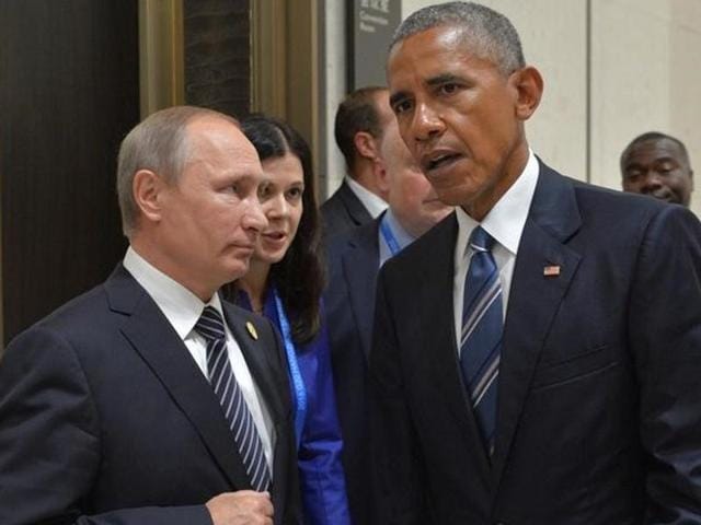 Russian President Vladimir Putin (L) meets with his US counterpart Barack Obama on the sidelines of the G20 Leaders Summit in Hangzhou on September 5, 2016. (AFP Photo) Russian President Vladimir Putin (L) meets with his US counterpart Barack Obama on the sidelines of the G20 Leaders Summit in Hangzhou on September 5, 2016. (AFP Photo)