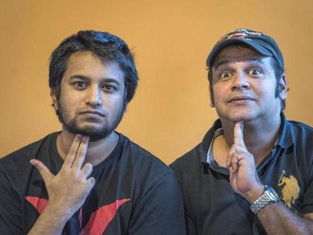 José Covaco and Suresh Menon create the popular podcast, Kaan Masti(Photo: Satish Bate/HT)