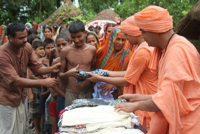 Bharat Sevashram Sangha is usually the first to extend help during natural calamities and disasters in India. (Bharat Sevashram Sangha) Bharat Sevashram Sangha is usually the first to extend help during natural calamities and disasters in India. (Bharat Sevashram Sangha)