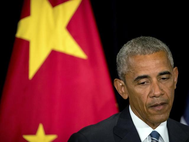 US President Barack Obama pauses during a press conference after the conclusion of the G-20 Summit in Hangzhou in eastern China's Zhejiang Province. (AP Photo) US President Barack Obama pauses during a press conference after the conclusion of the G-20 Summit in Hangzhou in eastern China's Zhejiang Province. (AP Photo)