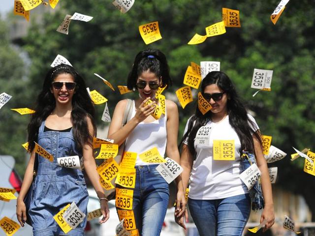 On PU campus on the eve of student union polls. (Karun Sharma/HT Photo)
