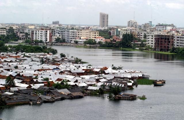 The upscale Gulshan area during floods in Dhaka, Bangladesh. (Reuters File Photo) The upscale Gulshan area during floods in Dhaka, Bangladesh. (Reuters File Photo)