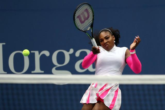 Serena Williams of the United States hits a forehand against Yarolslava Shvedova of Kazakhstan. (AP Photo) Serena Williams of the United States hits a forehand against Yarolslava Shvedova of Kazakhstan. (AP Photo)