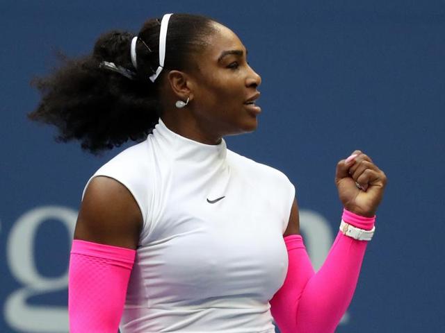 Serena Williams of the United States celebrates after winning match point against Yarolslava Shvedova. (AFP PHoto) Serena Williams of the United States celebrates after winning match point against Yarolslava Shvedova. (AFP PHoto)