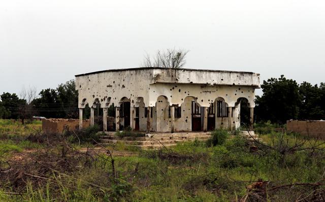 A bullet-riddled mosque is pictured along the Konduga-Bama road in Borno State of Nigeria. (Reuters) A bullet-riddled mosque is pictured along the Konduga-Bama road in Borno State of Nigeria. (Reuters)