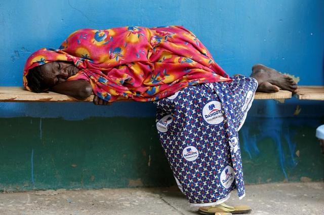 A woman lies on a bench at the Nigeria Air Force hospital in Bama, Borno State, Nigeria. (Reuters) A woman lies on a bench at the Nigeria Air Force hospital in Bama, Borno State, Nigeria. (Reuters)