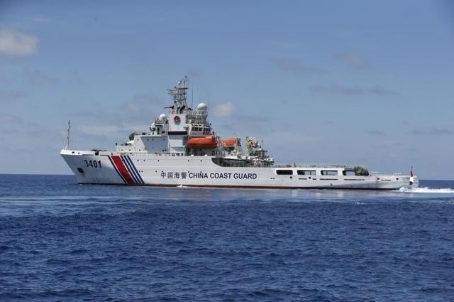 A Chinese Coast Guard vessel is pictured on the disputed Second Thomas Shoal, part of the Spratly Islands, in the South China Sea March 29, 2014. Picture taken March 29, 2014. (Reuters) A Chinese Coast Guard vessel is pictured on the disputed Second Thomas Shoal, part of the Spratly Islands, in the South China Sea March 29, 2014. Picture taken March 29, 2014. (Reuters)