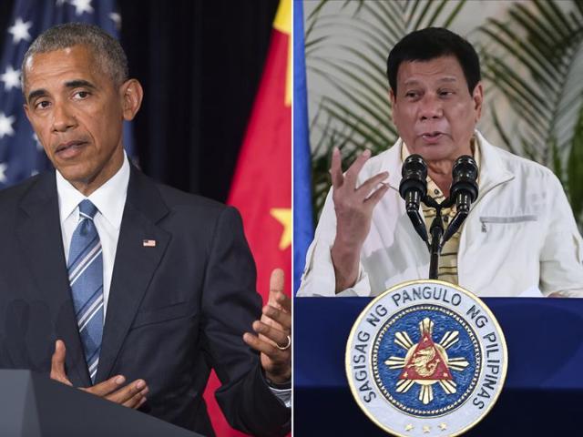Philippines’ new leader Rodrigo Duterte had called President Barack Obama a “son of a bitch”, following which the US President called off a planned meeting the Manila leader. (AFP) Philippines’ new leader Rodrigo Duterte had called President Barack Obama a “son of a bitch”, following which the US President called off a planned meeting the Manila leader. (AFP)