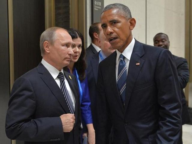 Russian President Vladimir Putin (left) with US President Barack Obama on the sidelines of the G20 Summit in Hangzhou, China. (Sputnik/Kremlim via Reuters Photo) Russian President Vladimir Putin (left) with US President Barack Obama on the sidelines of the G20 Summit in Hangzhou, China. (Sputnik/Kremlim via Reuters Photo)
