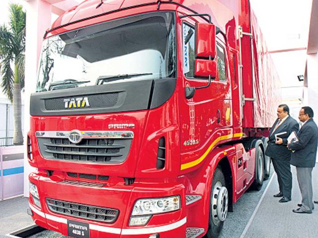 Tata Motor’s Prima at the New Delhi Auto Expo. (HT Archive) Tata Motor’s Prima at the New Delhi Auto Expo. (HT Archive)