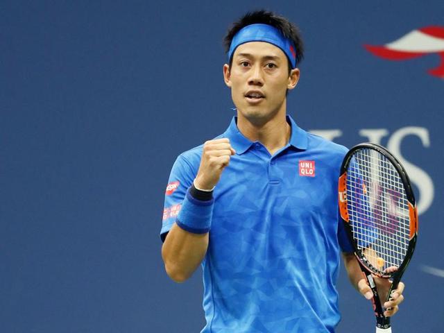 Kei Nishikori celebrates his win over Andy Murray. (Reuters) Kei Nishikori celebrates his win over Andy Murray. (Reuters)