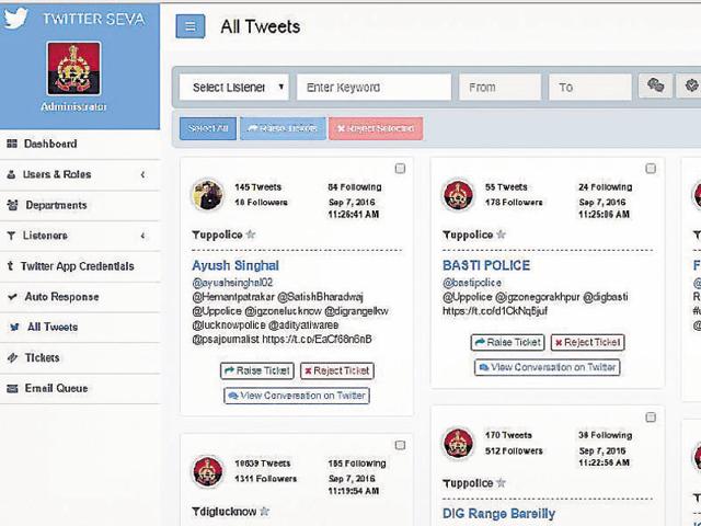 The UP police will be the country’s first to launch such a service throughout the state. (Twitter screenshot) The UP police will be the country’s first to launch such a service throughout the state. (Twitter screenshot)