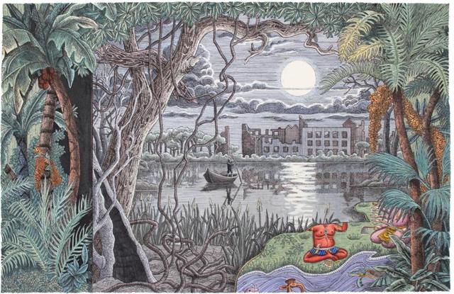 The Passage, ink and watercolour on paper (PHOTO COURTESY: GALERIE ISA) 
