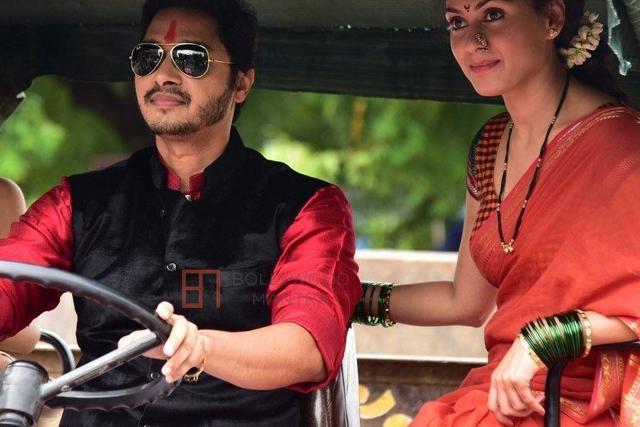 Shreyas Talpade and Manjari promote Wah Taj. Shreyas Talpade and Manjari promote Wah Taj.